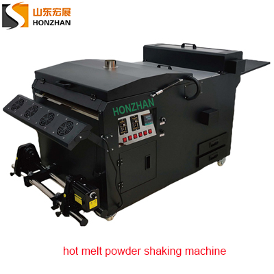  hot melt powder automatic shaking machine for A2 size 2 heads 4 heads 600mm DTF printer